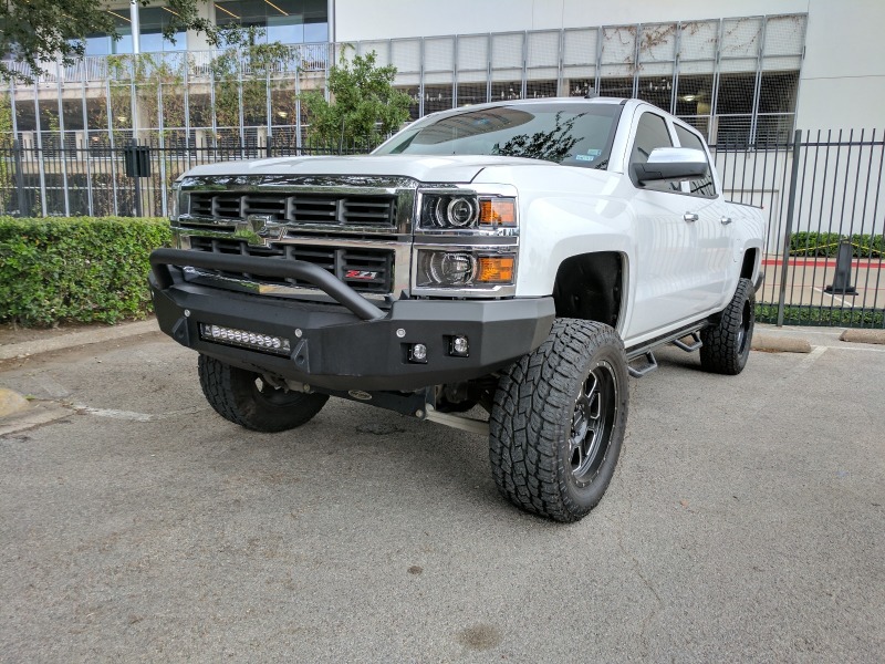 Chevrolet 1500 Front Bumper - Road Armor - Stealth with Pre-Runner Guard - Tex Blk - `14-`15